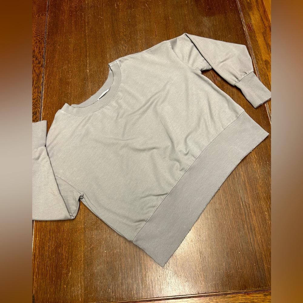 Project Social T Light Grey Oversized Crewneck Sweatshirt Sweater S